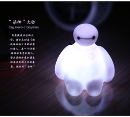 萌物暖男浪漫七彩大白小夜灯 300 箱七彩小夜灯,创意夜灯,发光小夜灯,发光玩具,变色小夜灯,大白,礼品,礼物 浪漫小夜灯